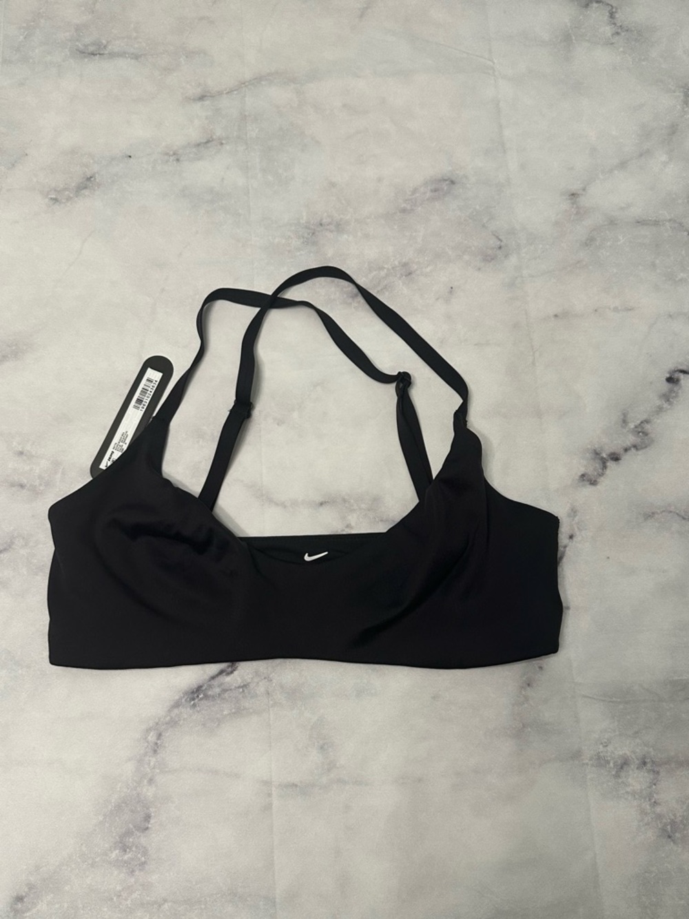 Skims x Nike Obsidian Matte Micro Scoop Bra - Black - Picture 4 of 9